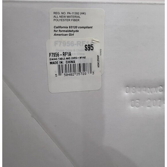 American Girl Doll Dining Table & Chairs Set For 18" Dolls MY AG New In Box NOS - Picture 6 of 7